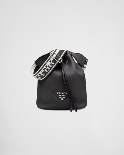 Leather bucket bag